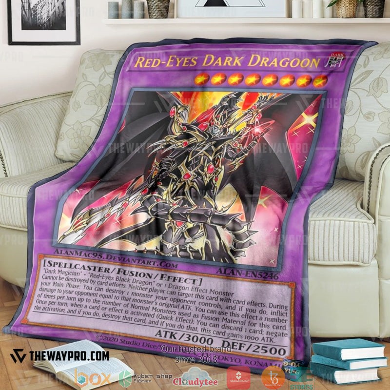 Yu Gi Oh Red Eyes Dark Dragon Soft Blanket 2 Yu Gi Oh Red Eyes Dark Dragon Soft Blanket 2