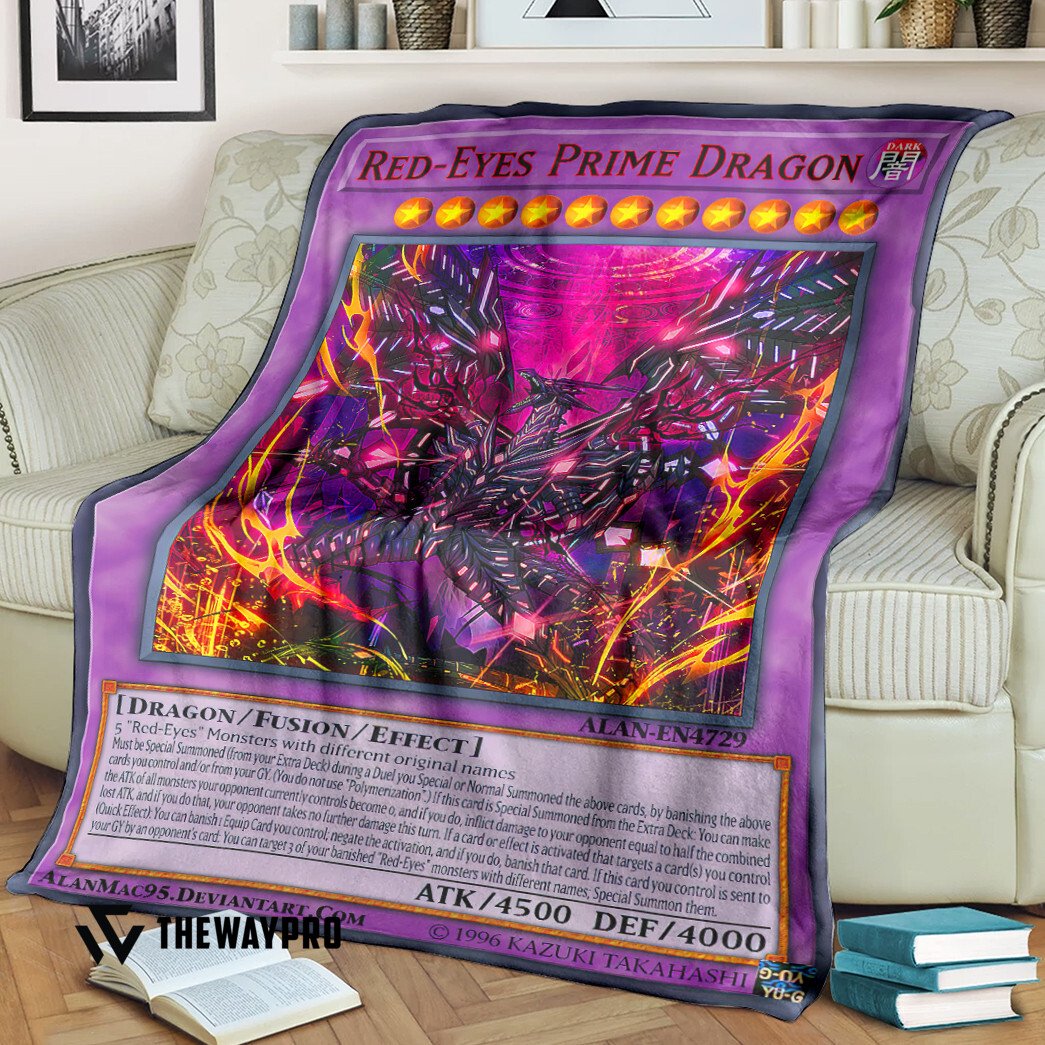 Yu Gi Oh Red Eyes Prime Dragon Blanket Limited Edition Yu Gi Oh Red Eyes Prime Dragon Blanket Limited Edition