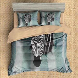 Zebra 3 Duvet Cover and Pillowcase Set Bedding Set