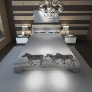 Zebras 35 Duvet Cover and Pillowcase Set Bedding Set scaled 1