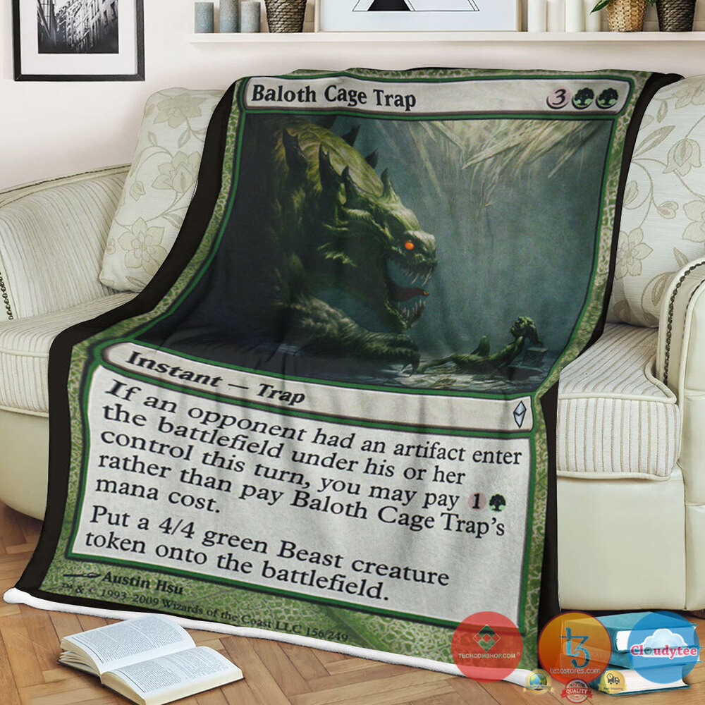 Zen 156 Baloth Cage Trap Fleece Blanket Zen 156 Baloth Cage Trap Fleece Blanket