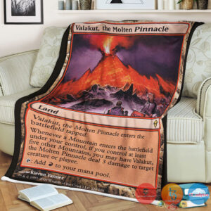 Zen 228 Valakut The Molten Pinnacle Fleece Blanket