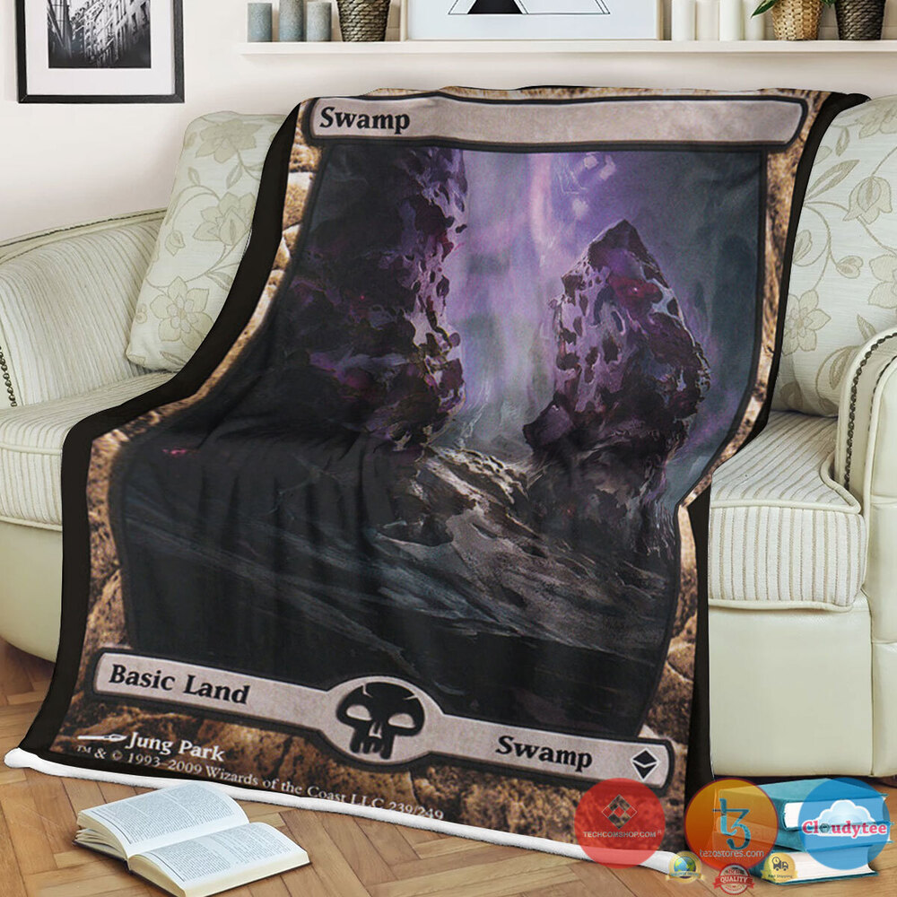 Zen 239 Swamp Fleece Blanket Zen 239 Swamp Fleece Blanket