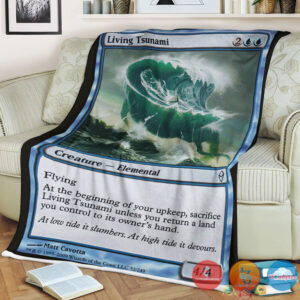 Zen 52 Living Tsunami Fleece Blanket