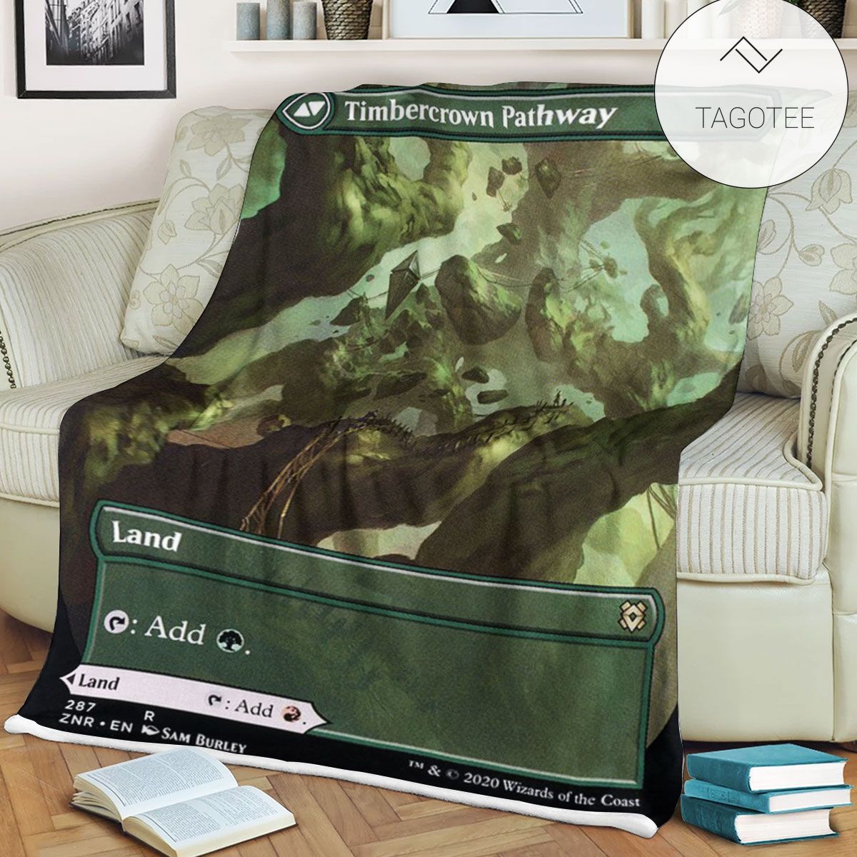 Znr 287 Timbercrown Pathway Mtg Game Magic The Gathering Fleece Blanket Znr 287 Timbercrown Pathway Mtg Game Magic The Gathering Fleece Blanket