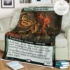 Znr 358 Ashaya Soul Of The Wild Mtg Game Magic The Gathering Fleece Blanket