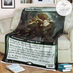 Znr 362 Swarm Shambler Mtg Game Magic The Gathering Fleece Blanket