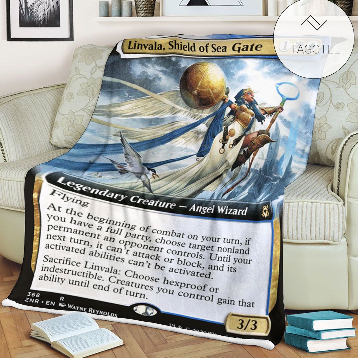 Znr 368 Linvala Shield Of Sea Gate Mtg Game Magic The Gathering Fleece Blanket Znr 368 Linvala Shield Of Sea Gate Mtg Game Magic The Gathering Fleece Blanket