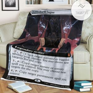 Znr 375 Lithoform Engine Mtg Game Magic The Gathering Fleece Blanket