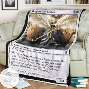Znr 38 Shepherd Of Heroes Game Mtg Magic The Gathering Blanket Tagotee