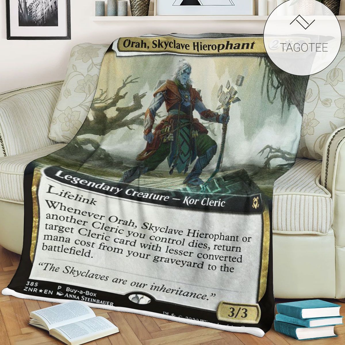 Znr 385 Orah Skyclave Hierophant Mtg Game Magic The Gathering Fleece Blanket Znr 385 Orah Skyclave Hierophant Mtg Game Magic The Gathering Fleece Blanket