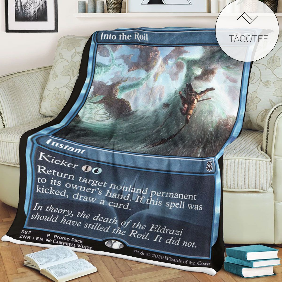 Znr 387 Into The Roil Mtg Game Magic The Gathering Fleece Blanket Znr 387 Into The Roil Mtg Game Magic The Gathering Fleece Blanket