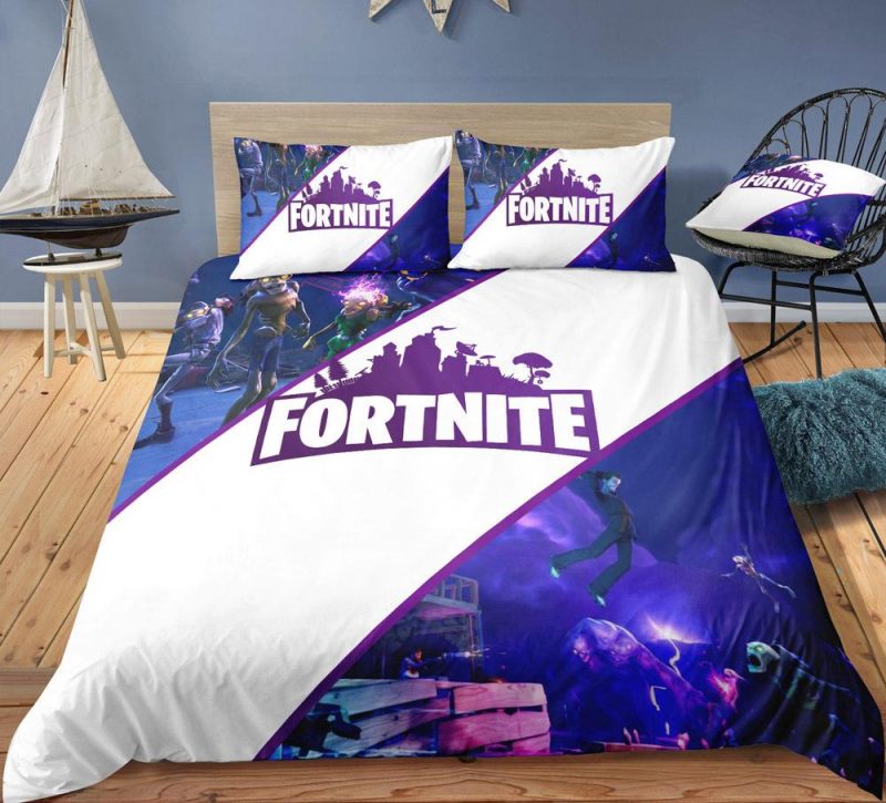 Zombies Fortnite Gamer Duvet Cover and Pillowcase Set Bedding Set Zombies Fortnite Gamer Duvet Cover and Pillowcase Set Bedding Set