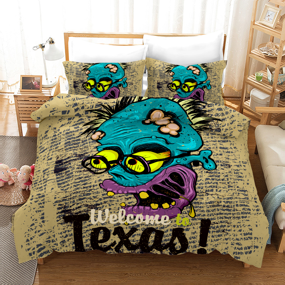 Zomebie Bad Boy Wecome To Texas 3 Duvet Cover and Pillowcase Set Bedding Set Zomebie Bad Boy Wecome To Texas 3 Duvet Cover and Pillowcase Set Bedding Set