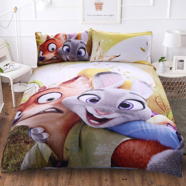 Zootopia 222 Duvet Cover and Pillowcase Set Bedding Set Zootopia 222 Duvet Cover and Pillowcase Set Bedding Set