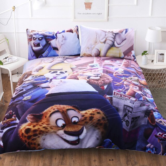 Zootopia 223 Duvet Cover and Pillowcase Set Bedding Set Zootopia 223 Duvet Cover and Pillowcase Set Bedding Set