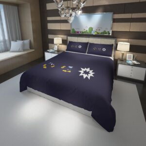 bob contrast Mario Bros Nintendo Duvet Cover and Pillowcase Set Bedding Set scaled 1