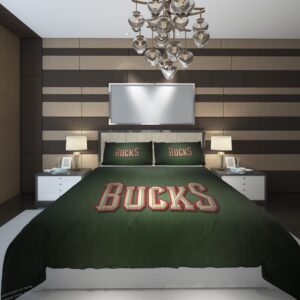 bucks NBA Basketball ize Duvet Cover and Pillowcase Set Bedding Set scaled 1