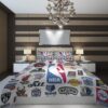 clup nba 2 NBA Basketball ize Duvet Cover and Pillowcase Set Bedding Set scaled 1