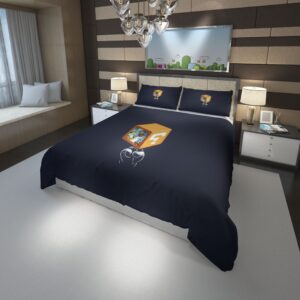 humor minimalism Super Mario Duvet Cover and Pillowcase Set Bedding Set scaled 1