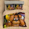 ize Five Nights At FreddyS Duvet Cover and Pillowcase Set Bedding Set