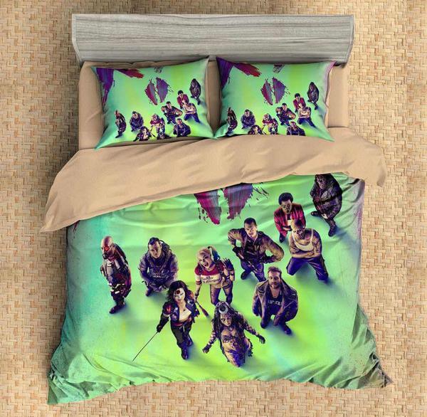 ize Suicide Squad Duvet Cover and Pillowcase Set Bedding Set 613 ize Suicide Squad Duvet Cover and Pillowcase Set Bedding Set 613