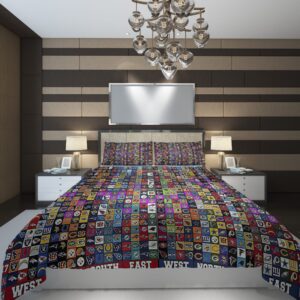 league nba NBA Basketball ize Duvet Cover and Pillowcase Set Bedding Set scaled 1