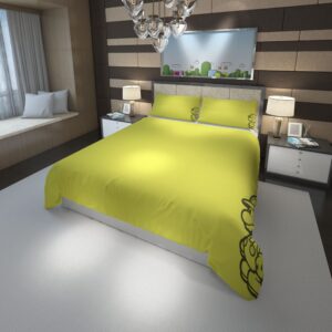 logo Mario Bros minimalism Paper Mario silhouette Duvet Cover and Pillowcase Set Bedding Set scaled 1