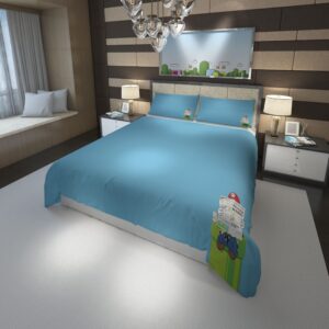minimalism Super Mario WC Duvet Cover and Pillowcase Set Bedding Set scaled 1
