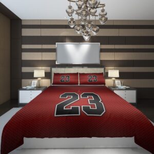 nba chicago bulls 23 NBA Basketball ize Duvet Cover and Pillowcase Set Bedding Set scaled 1