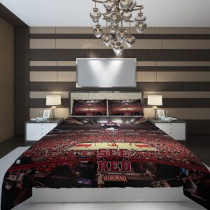nba chicago bulls state NBA Basketball ize Duvet Cover and Pillowcase Set Bedding Set scaled 1