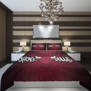 nba chicago bulls9 NBA Basketball ize Duvet Cover and Pillowcase Set Bedding Set scaled 1